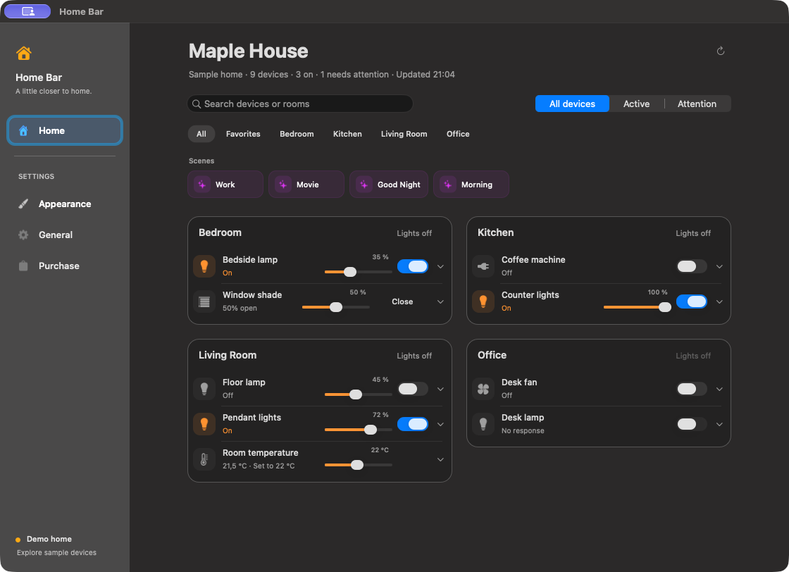 A larger view of your home, with room for every device. Included in Pro.